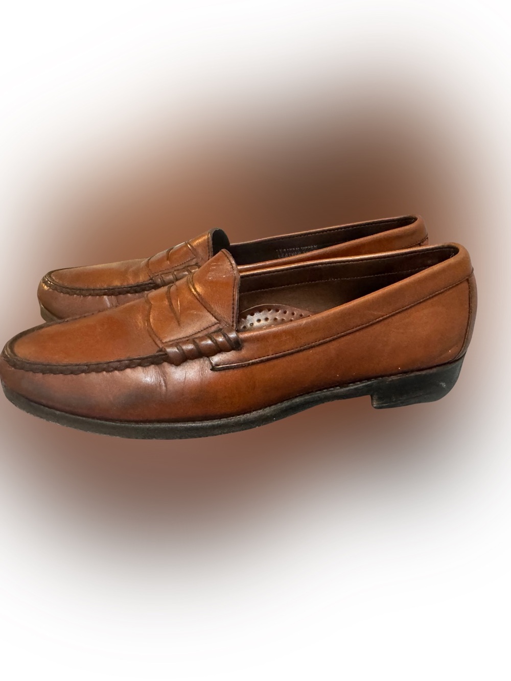 Bostonian Classic Men's Brown Leather Penny Loafers Size 10 D/M